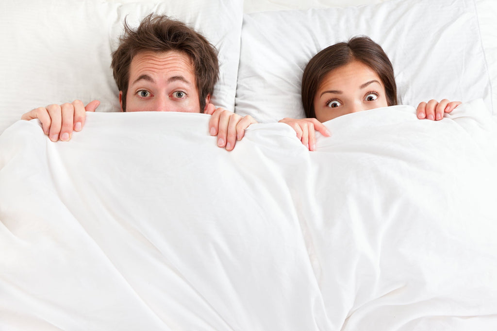 couple sleeping on a latex mattress