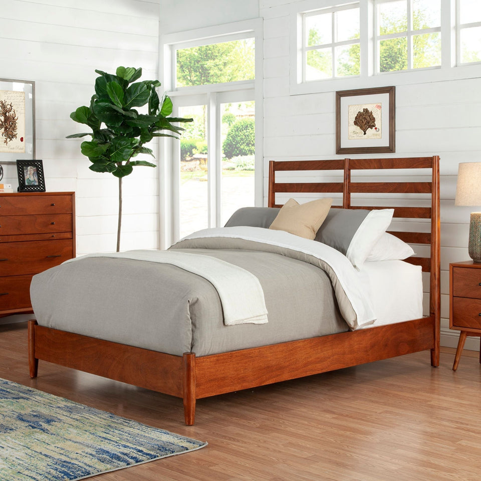 Flynn Retro Bed, Acorn - PlushBeds