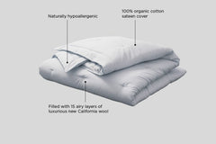 Natural Wool Comforter | PlushBeds